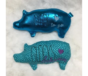 Stickserie ITH - Glücksschwein Schwein gefüllt